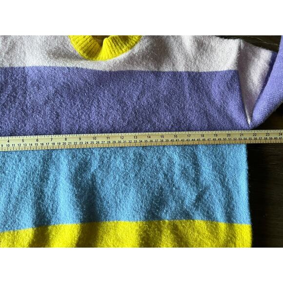 Women's Lauren Taylor Sweater Size Small Color Block Long Sleeve Pullover - Picture 7 of 9